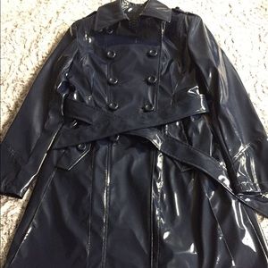 Navy rain coat Via Spiga. Size XS.